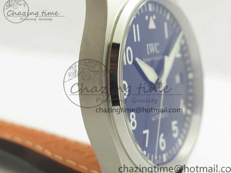 MIROTIME 0326 Mark XVIII Le Petit Prince IW327004 SS MKS 1:1 Best Edition Blue Dial On Leather Strap MIYOTA9015 V ComfortFit 7217